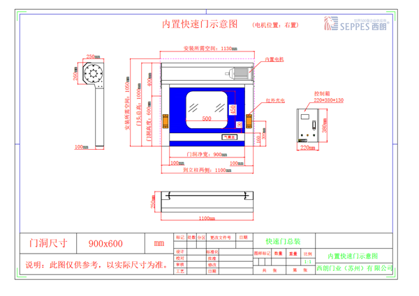 小尺寸不銹鋼快速門(mén)